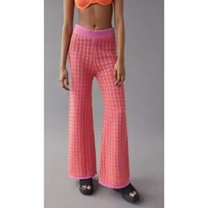 Urban Outfitters BDG Bec Knit Pink Orange Pant Medium